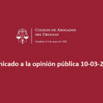El Colegio de Abogados de Uruguay promueve la práctica del derecho dentro del marco legal