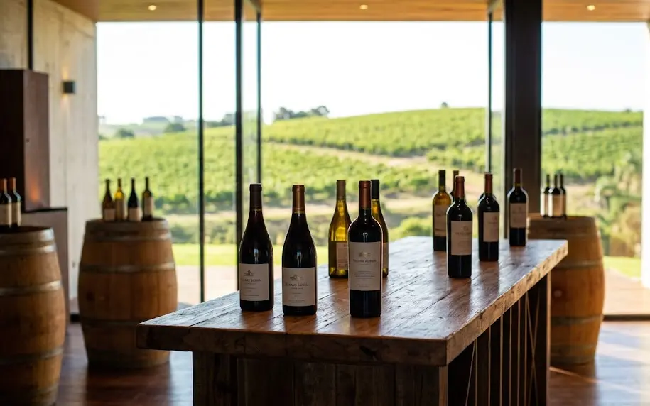 Degustación privada en una de las mejores bodegas para visitar en Uruguay con vistas a los viñedos.