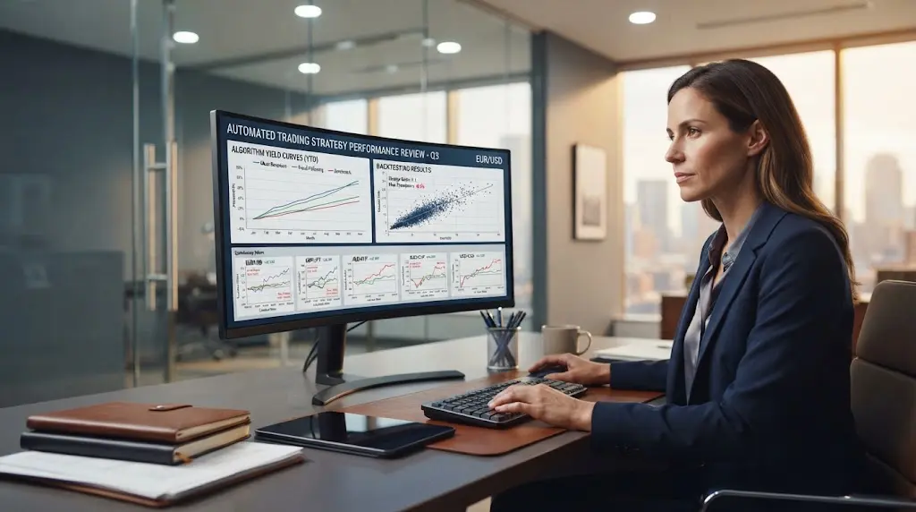 Tipos y rendimiento de las estrategias automatizadas de trading en Forex.